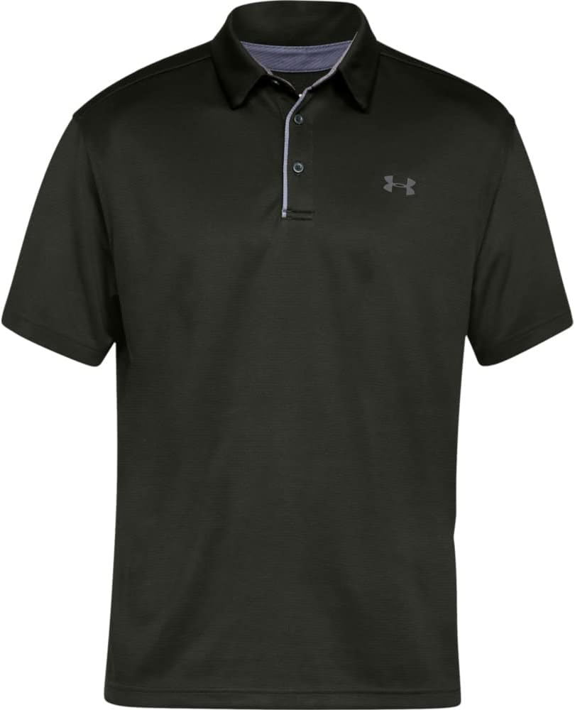 Under Armour Men's Tech Golf Polo Small Artillery Green/ Graphite