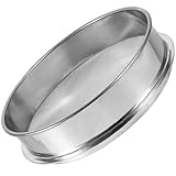 GALPADA Stapelbares Edelstahl Sieb 20cm mit Superfeinem Netz für Küche und Backen als Kräuterpollen Extractor mit Robustem Design und Einfachem Handling