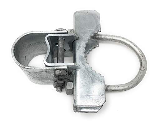 Pressed Steel Industrial Griptite Bulldog Hinge For Chain Link Gate - (Two U Bolts And Two Hinges/Pack) (2-7/8") #TOP1