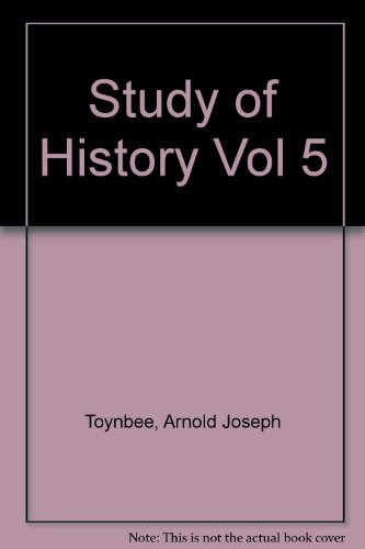 A Study of History (Volume 5) B0019WVF7U Book Cover