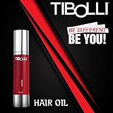 TIBOLLI Desired Hair Oil (1,6 FL Oz / 50ml) Do usuwania puszących się oraz suchych i zniszczonych, łamliwych włosów - Nawilżone włosy ze składnikami naturalnego pochodzenia dla mężczyzn i kobiet