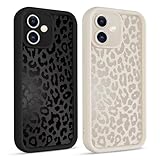 lioscre 2 Pack Cute Cheetah Print Phone Cases for iPhone 17 Case 6.3', Aesthetic Cool Leopard Pattern Design Cover Shockproof Soft Slim TPU Full Camera Lens Protective Funda for Women Girls