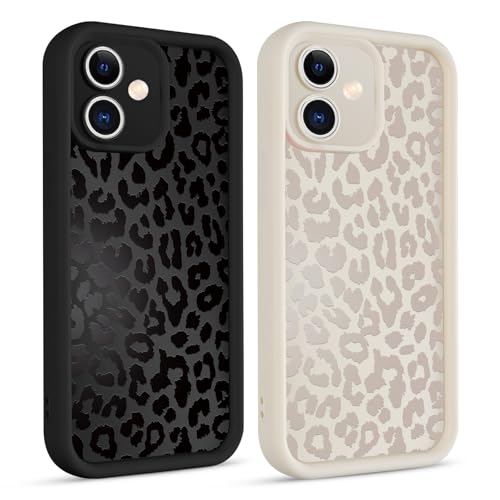 lioscre 2 Pack Cute Cheetah Print Phone Cases for iPhone 17 Case 6.3", Aesthetic Cool Leopard Pattern Design Cover Shockproof Soft Slim TPU Full Camera Lens Protective Funda for Women Girls