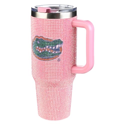 Image of The Memory Company Officially Licensed NCAA - University of Florida 40oz Pink Bling Game Day Tumbler