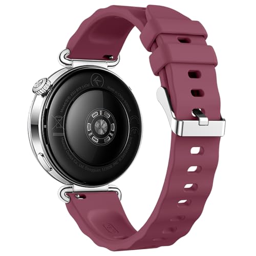 DEALELE Bransoletka kompatybilna z Huawei Watch GT6 / GT5 / GT4 41 mm / GT5 Pro 42 mm / Garmin Venu 3S / Fossil Women's Gen 6, damska bransoletka zastępcza 18 mm, miękka fala silikonowa sportowa, 18mm