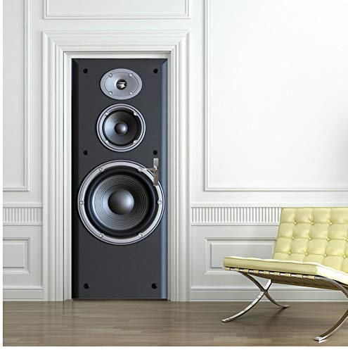Parlantes De Imagen 3D Murales De Pared Pegatinas De Pared Etiqueta De La Puerta Papel Tapiz Calcomanías Decoración Del Hogar 91.4X213Cm
