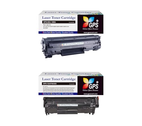 Image of GPS Combo Pack of 12A (Q2612A) and 88A (CC388A) Black Laser Toner Cartridges