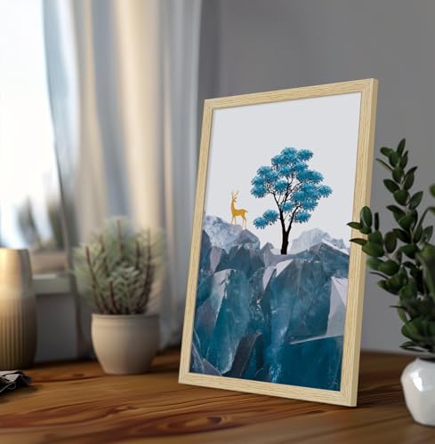 Image of ArtX Paper Modern Art Wall Painting For Living Room, Drawing Room Decoration Big Size, Framed Painting for Wall Decoration, Wall Decor For Bedroom, Multicolor, 36.0 x 18.0 inches, Set Of 3