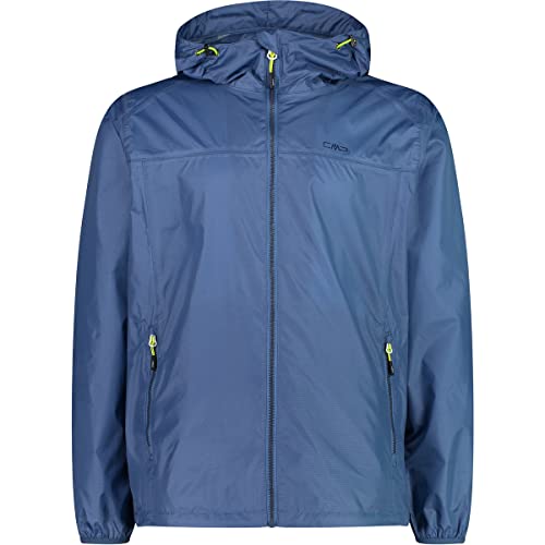 CMP - Regenjacke für Herren mit Kapuze, Staubiges Blau, XXL