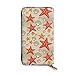 Produktbild JHGFG Sommer Meer Red Star Shell Echtes Leder Geldbörse Lange Damen Geldbörse Handtasche Multi Kartenhalter Organizer Für Frauen Angepasst