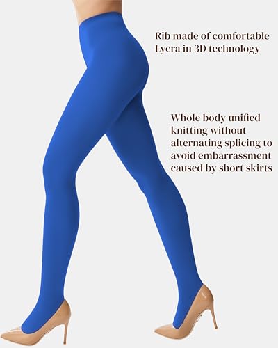 Image of leg elegant Women's 80 Den Microfiber Soft Opaque Tights Pantyhose