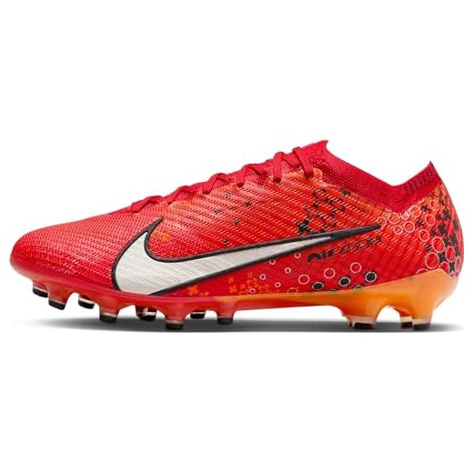 Nike Mercurial Vapor 15 Elite Artificial-Grass Low-Top Soccer Cleats (FD1161-600, Light Crimson/Bright Mandarin/Black/Pale Ivory) Size 4.5