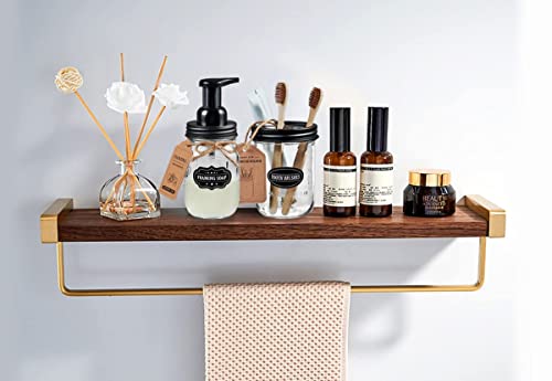 Mason Jar Toothbrush Holder -Black - With 16 Ounce Mason Jar,Premium Rustproof 304 Stainless Steel Lid And Chalkboard Labels - Rustic Farmhouse Decor Black Bathroom Accessories #TOP6