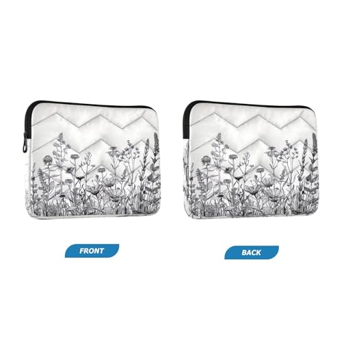 Funda impermeable para portátil 13-14 pulgadas con diseño floral miniatura 2