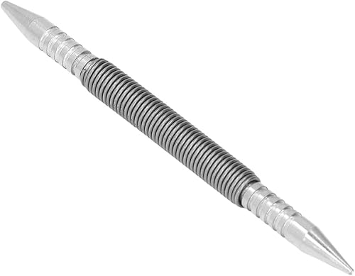 Miniatura 9 de Juego de clavos de doble cabeza, fijador de cabeza de clavos de doble cabeza de metal con resorte central, herramienta de perforación de uñas de