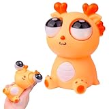 MuMyer Squeeze Dragon Pop Out Eyes Toys, Eye Popping Dragon Stress Relief Squeezy Toy for Christmas Birthday Gift Party Favors