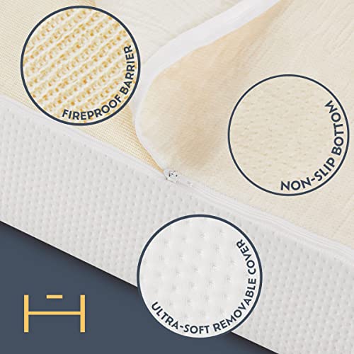 Heyward Premium Memory Foam Sofa Bed Replacement Mattress For Queen Size Sleeper | 4.5” Inch | Certipur-Us Certified | Washable Material W/Non-Slip Base | 73”L X 58”W X 4.5”H #TOP6