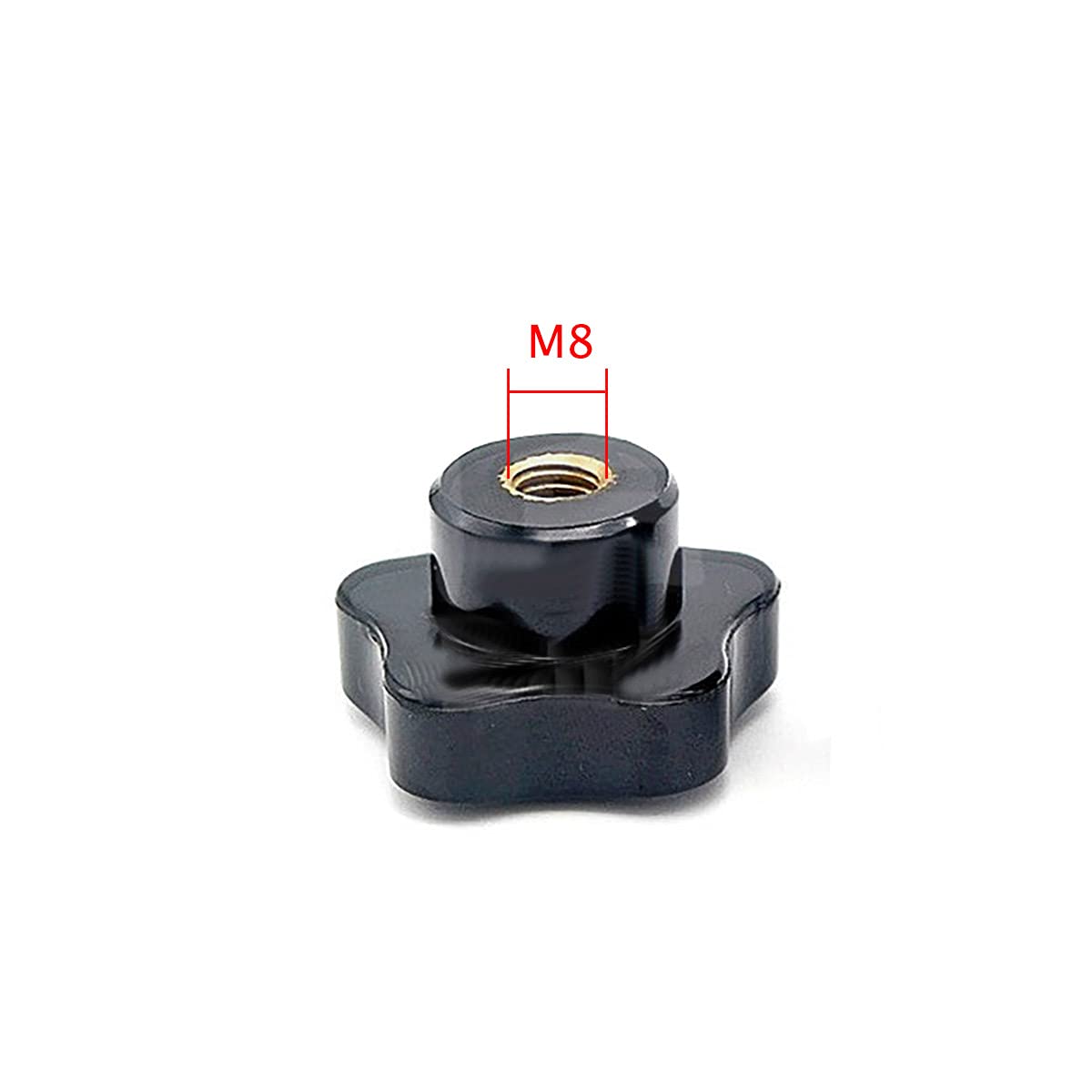 Unifizz 1pcs M8 Star Knobs Nuts for Lathes Mechanical Equipment Instruments and Industrial Equipment Furniture… - Image 2