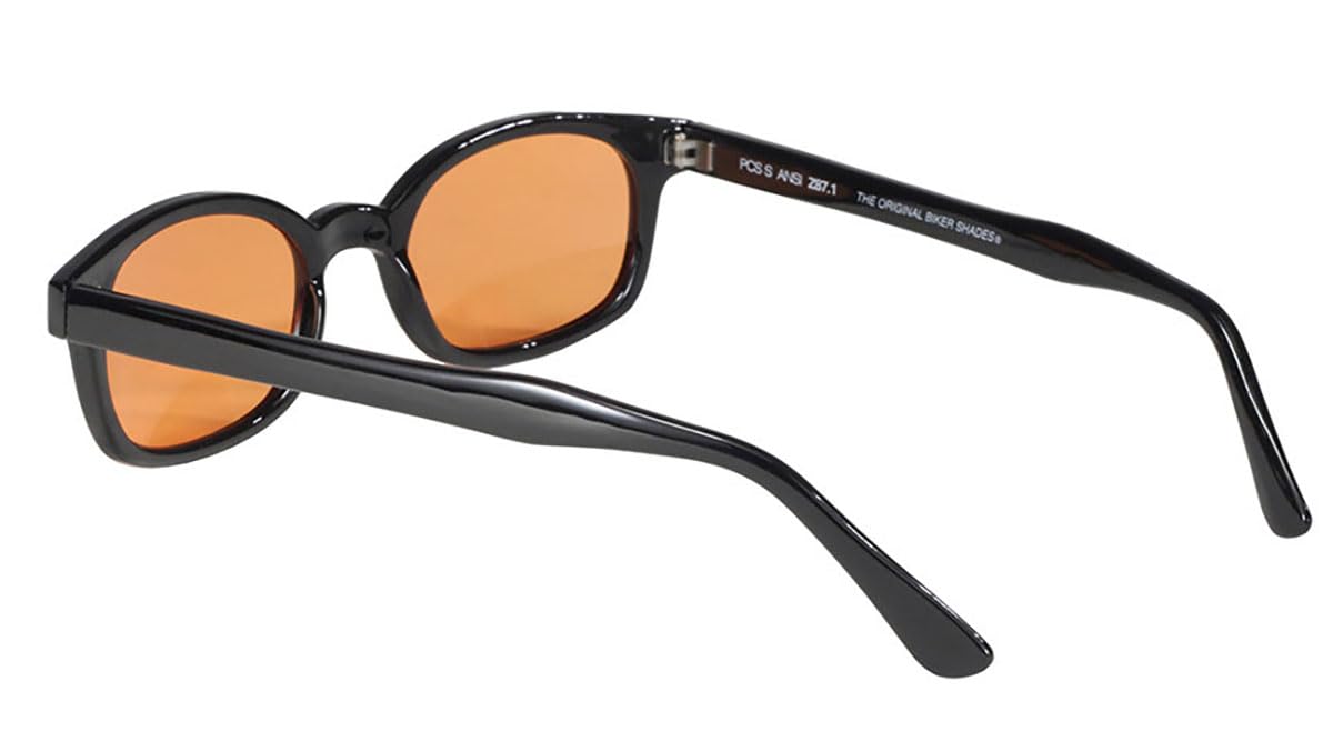 XKD's 1128 - Occhiali da sole per motociclisti, lenti arancioni, unisex