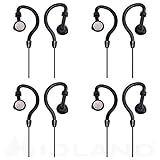 Midland AVPH4 Ear-Clip Headsets for Midland FRS and GMRS Radios - 4-Pack