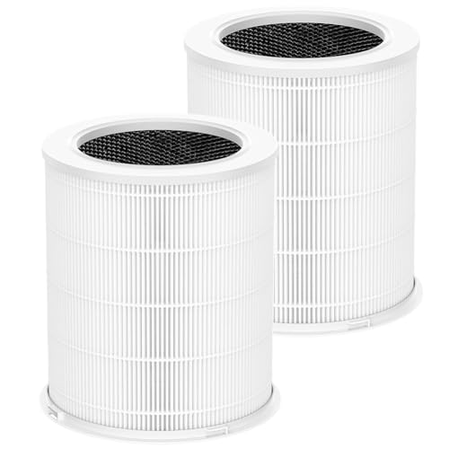 sieloonger AP401 - Filtro de aire de repuesto compatible con Dayette AP401 AP402 y JOWSET AP402 AP403 purificador de aire, H13 True HEPA filtración de 4 etapas, carbón activado de alta eficiencia