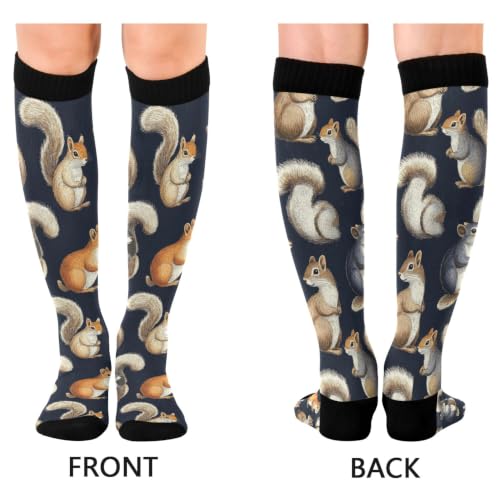 Image of Fisyme Socks for Women Men Warm Comfort Athletic Crew Running Hiking Cycling Compression Socks