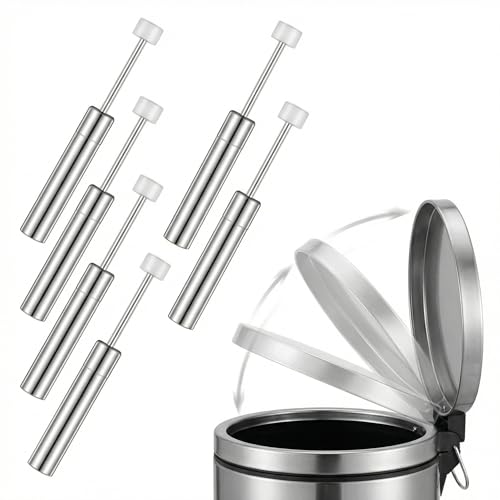 ABOOFAN 6pcs Soft-Close Trash Can Damper Replacement Hydraulic Damper for Kitchen Office Garbage Can Bins for Quiet Closing Lid