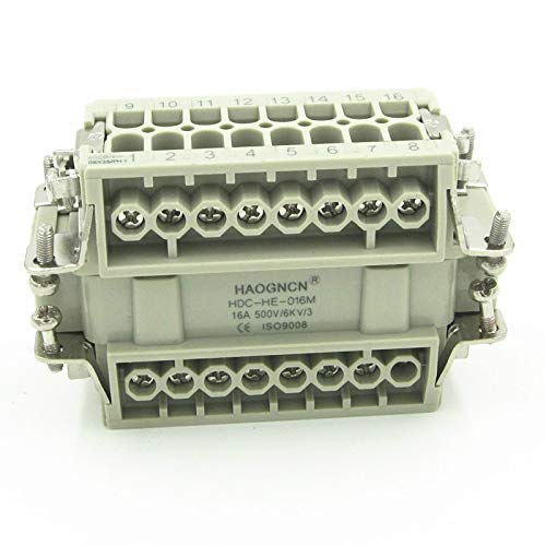 Davitu HDC-HE-016-M/F HAOGNCN Heavy Duty connector 16 pin 16A rectangular connector hot runner