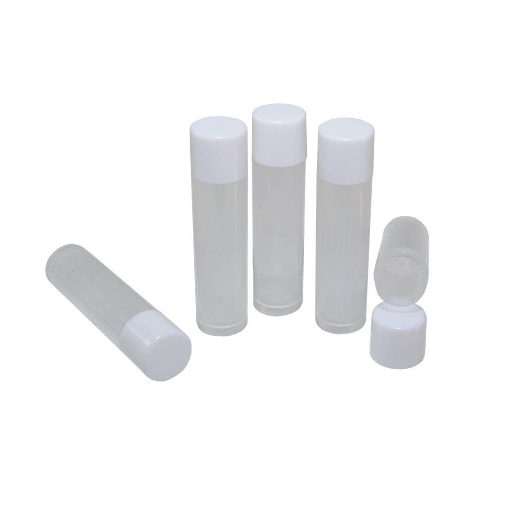 Eclectic Supply Lip Balm Empty Container Tubes, Translucent, 3/16 Oz (Pack of 25)