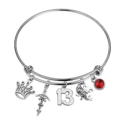 Image of AKTAP a Court Of Roses Jewelry T f Glass Inspired Bracelet for S The 13 Fan Gift (The 13 bracelet)