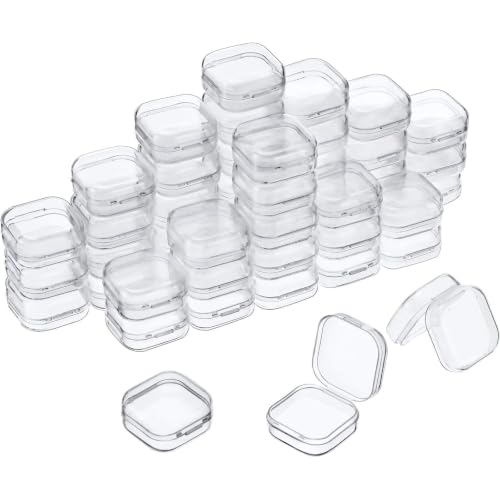 Boîte de rangement plastique transparente anti-perte pour petits composants perles et bijoux