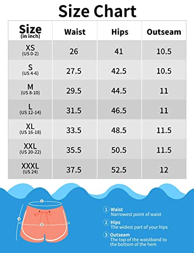 Rocorose bermuda de praia feminina com bolso de secagem rápida verão esportivo com cordão azul claro