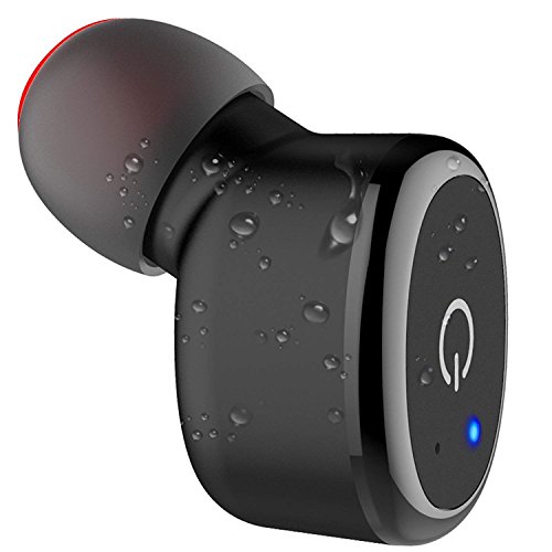 Mini Wireless Bluetooth Earbud, Temdan BT4.2 Wireless Waterproof Earphone【Soft Touch Control】 Single Wireless Headphone Car Headset with Mic for iPhones, Andriod Smart Phones and More