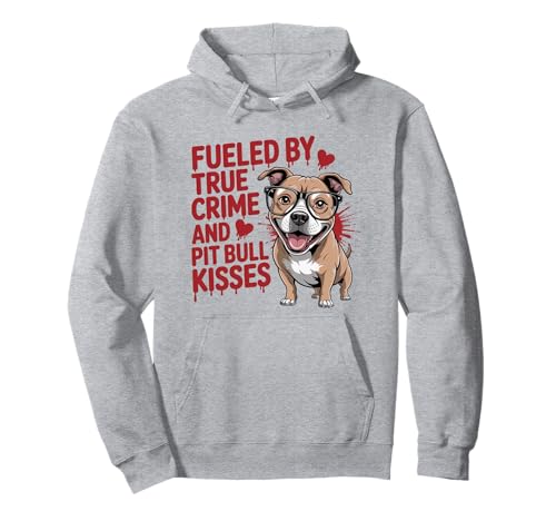 True Crime and Pit Bull Kisses Funny Pittie �p�[�J�[
