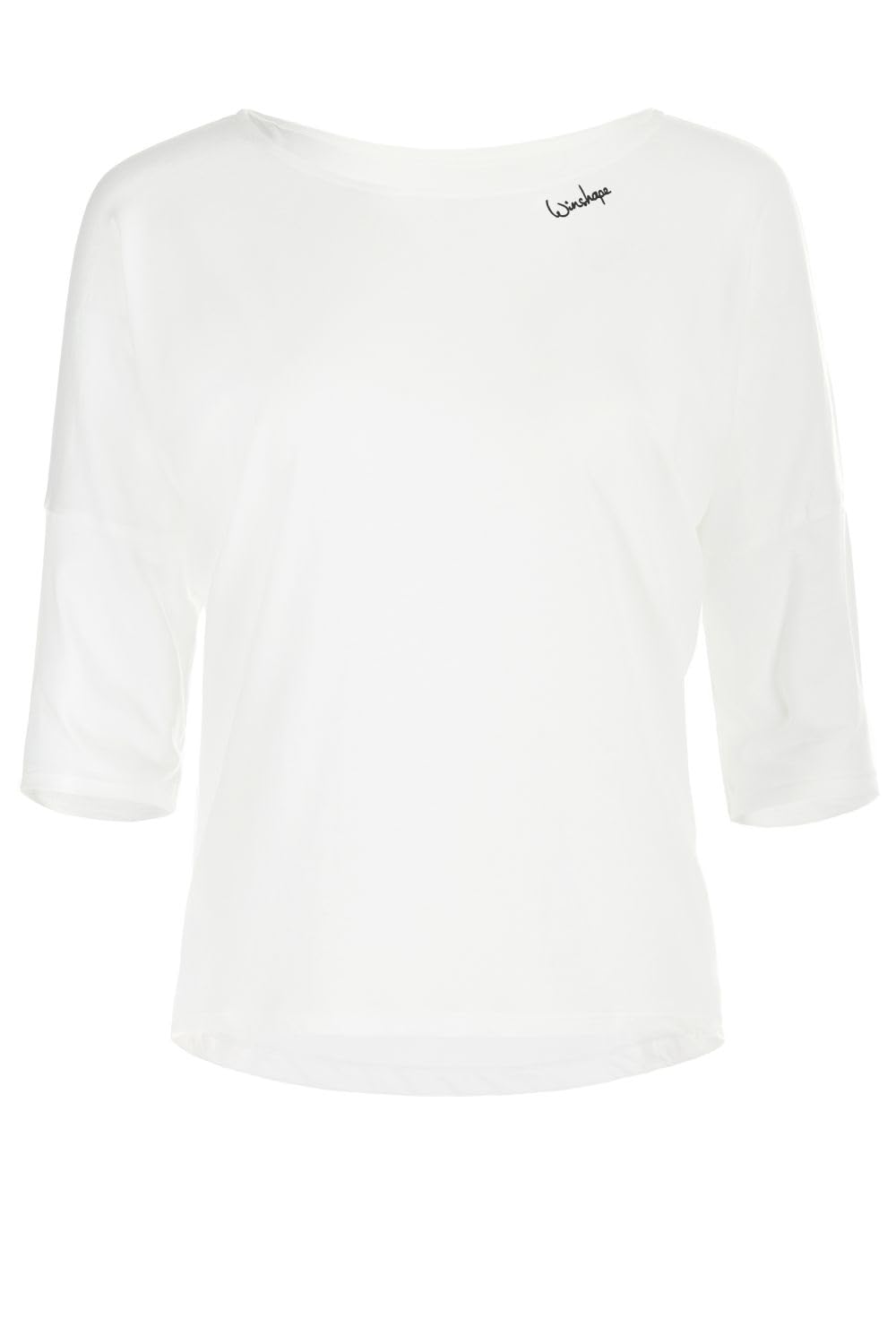 WINSHAPE Mcs004 Women's Ultra Light Soft Modal 3/4 Sleeve T-Shirt Vanilla-White