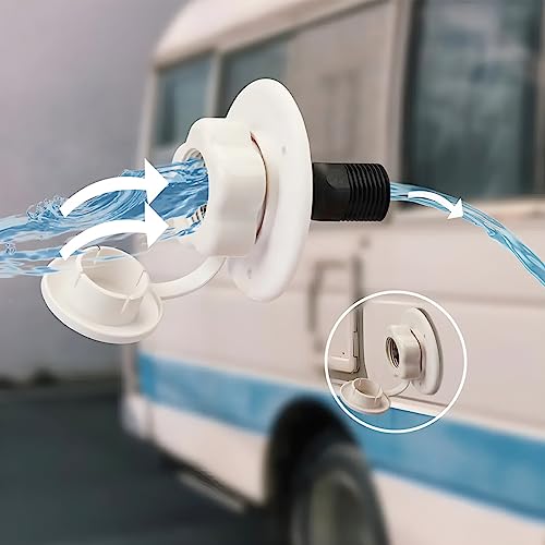 image for AICEL RV City Water Inlet, RV Water Inlet Connection with Check Valve,