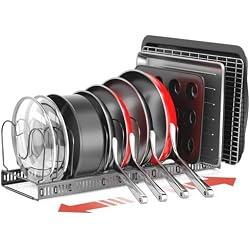 ORDORA Pots and Pans Organizer under Cabinet, Expandable 11.8