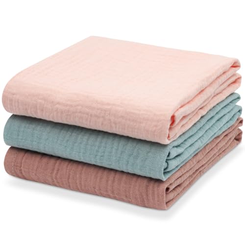 💧【Altamente assorbente】 Il tessuto in crêpe assorbe rapidamente la maggior parte dei liquidi e non si formano pelucchi anche dopo numerosi lavaggi. Questa coperta è leggera e facile da pulire e da mantenere, garantendo morbidezza e freschezza durature per il comfort del tuo bambino.