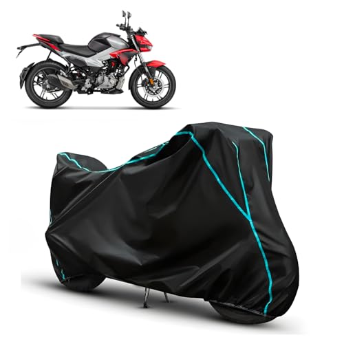 Image of Water Resistant Bike Cover for Hero Xtreme 125R All Weather, UV Heat Resistant, Dustproof, Triple Stitched, Windproof Elastic Bottom