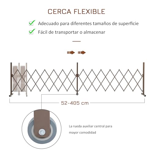 Valla de jardín extensible para separar espacios en el patio sin hacer obras pesadas 5