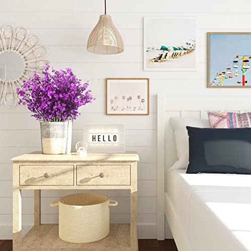 Aitisor 10 Bundle Artificial Babys Breath Flowers Fake Gypsophila Bouquet Faux Silk Floral For Flower Arrangements Kitchen Wedding Home Decor (Purple) #TOP2