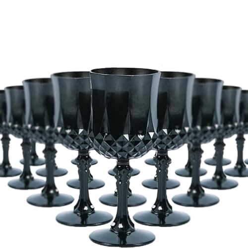 Fun Express Bulk 48 Ct. Patterned Plastic Wine Glasses