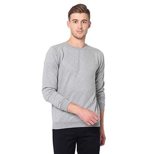 Image of Rigo Fleece Printed Round Neck Sweatshirt for Men | Full Sleeves Sweatshirt for Men | Casual Wear & Stylish Sweatshirts for Men
