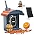 Smart Bird Feeder with Camera Solar Powered, AI Birds Identify, Instant Alerts,Color Night Vision, Family Sharing,2K HD Wireless Outside Video Bird Feeder Camera, Birdwatching Gifts, Blue