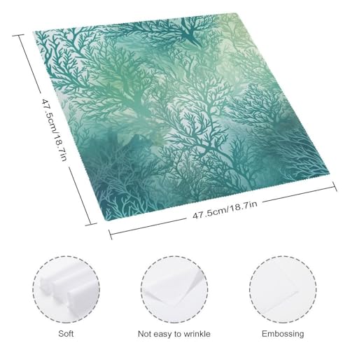 Servilletas de Tela Cuadradas Blancas Pack x4 miniatura 2