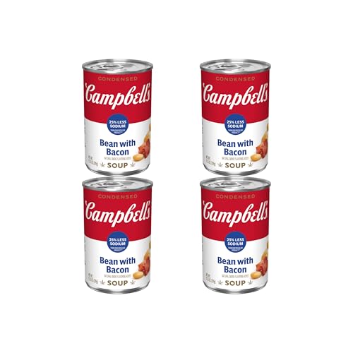 Campbell’s Condensed 25% Less Sodium Bean With Bacon Soup, 11.25