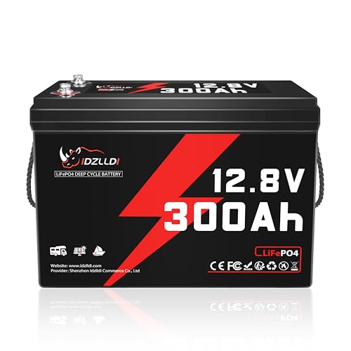 Idzlldi 12v 300ah Lifepo4 Lithium Battery 200a Bms 3840wh Rechargeable Batter...