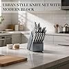 Knife Set, 14 Pcs Premium Japanese High Carbon Stainless Steel Kitchen Knife Set, Razor Sharp Knife Block Set with Built-in Sharpener, Quality Acacia Wood Block Knife Sets Ergonomic Handle