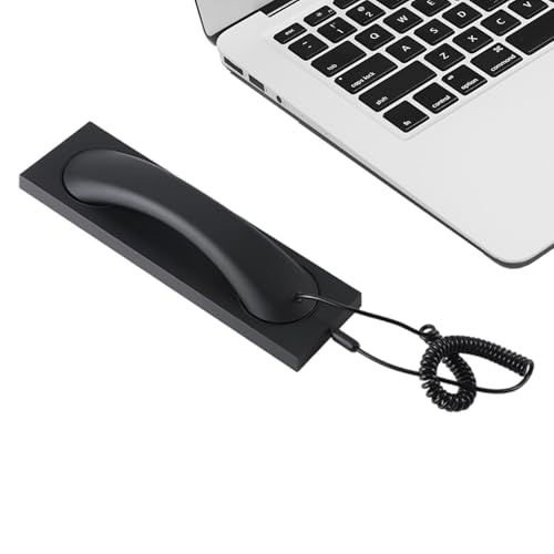 Combinaison Téléphonique Rétro | Combinaison De Téléphone Fixe avec Réduction du Bruit Et Jack 3,5 Mm | Téléphone de Style Ancien | pour Ordinateur Mur...