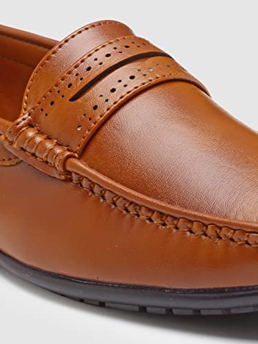 Image of Action-DRIVE-43 Lightweight Comfortable Synthetic Leather Loafers for Men